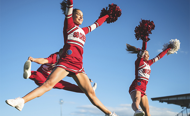 Cheerleader skirt hotsell flies up